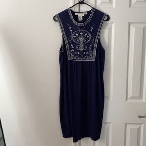 Max studio apron front flowy dress